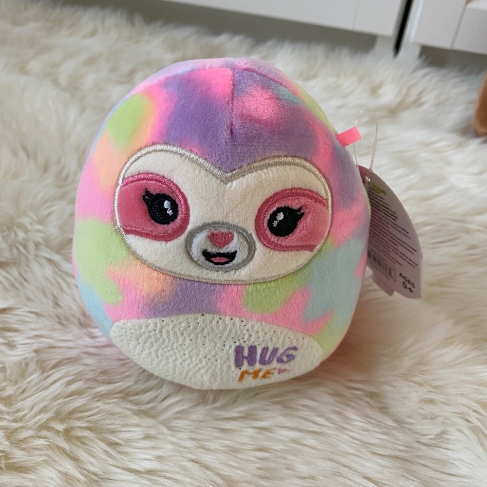 NWT Squishmallows 5” Gretchen the Sloth Tie Dye